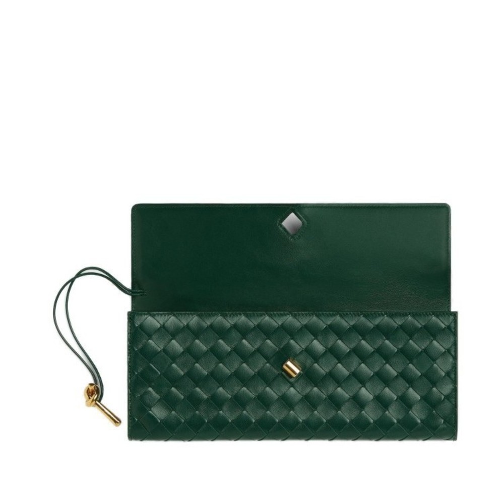 Bottega Veneta Andiamo Small Leather Top-Handle Clutch Bag - NWT - Picture 3 of 5
